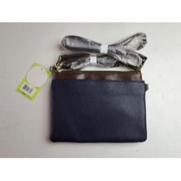 Chala Navy Convertible Crossbody Purse With Cardinal Design & Flower Zipper Pull - Picture 4 of 6